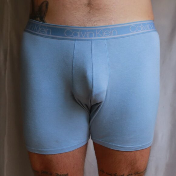 Calvin Klein Periwinkle Blue Boxer Trunk Elastic Waistband Underwear Shorts XL - Picture 6 of 9